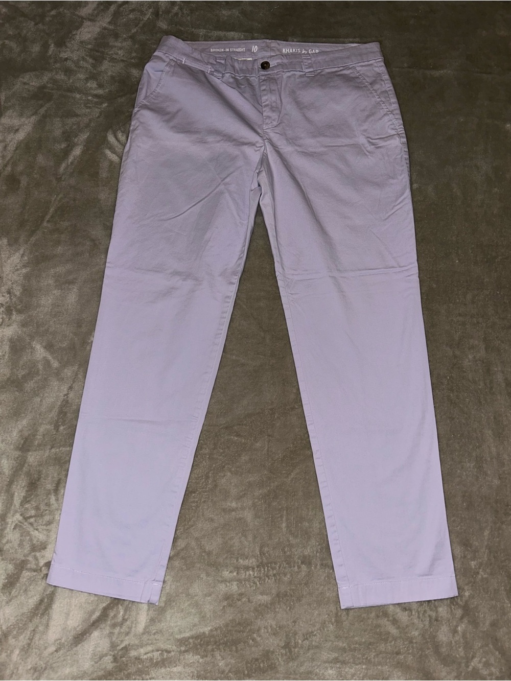 GAP Lavender Broken-in Straight Khakis Size 10